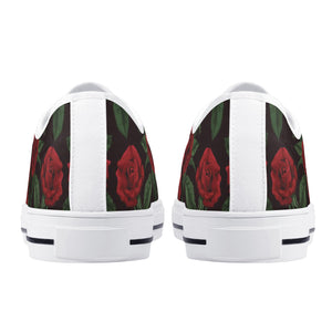 Rose Women's Low Top Canvas Shoes