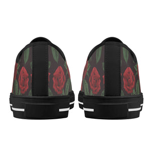 Rose Women's Low Top Canvas Shoes