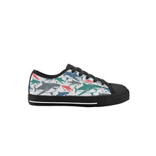 Shark Kid's Low Top Canvas Shoes