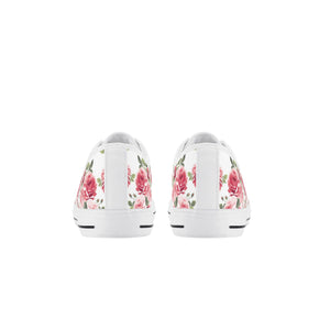 Rose Kid's Low Top Canvas Shoes