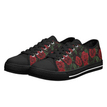 Rose Women's Low Top Canvas Shoes