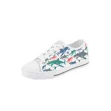 Shark Kid's Low Top Canvas Shoes