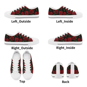 Rose Kid's Low Top Canvas Shoes