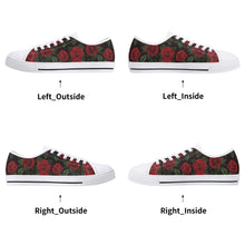 Rose Women's Low Top Canvas Shoes