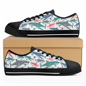 Shark Women's Low Top Canvas Shoes