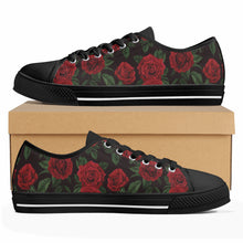 Rose Women's Low Top Canvas Shoes