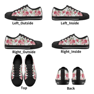 Rose Kid's Low Top Canvas Shoes