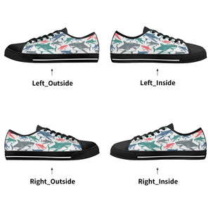 Shark Women's Low Top Canvas Shoes