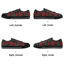 Rose Women's Low Top Canvas Shoes