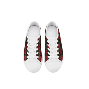 Rose Kid's Low Top Canvas Shoes