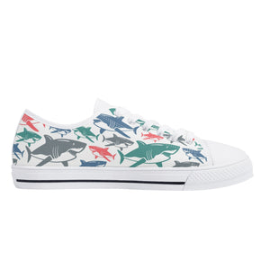 Shark Women's Low Top Canvas Shoes