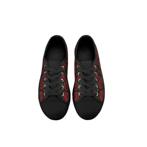 Rose Kid's Low Top Canvas Shoes