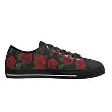 Rose Women's Low Top Canvas Shoes