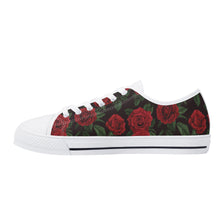 Rose Women's Low Top Canvas Shoes