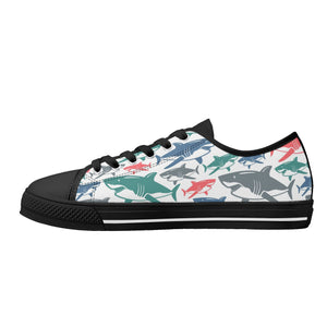Shark Women's Low Top Canvas Shoes
