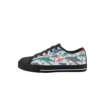 Shark Kid's Low Top Canvas Shoes