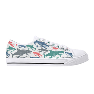 Shark Women's Low Top Canvas Shoes