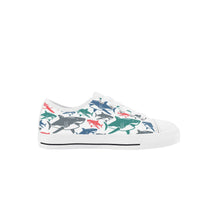 Shark Kid's Low Top Canvas Shoes