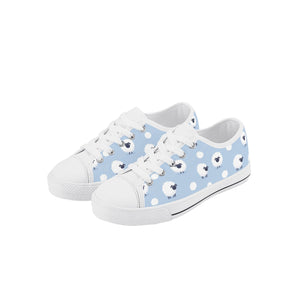 Sheep Kid's Low Top Canvas Shoes