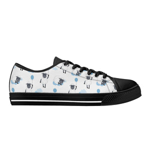 Sheep Women's Low Top Canvas Shoes