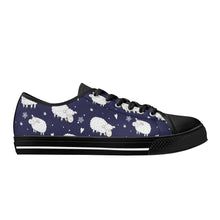 Sheep Women's Low Top Canvas Shoes
