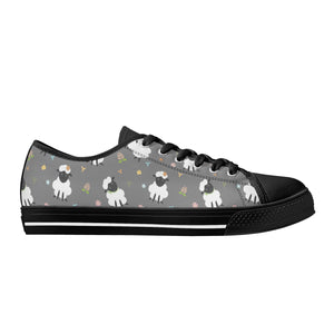 Sheep Women's Low Top Canvas Shoes