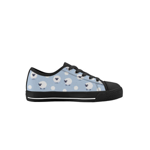 Sheep Kid's Low Top Canvas Shoes