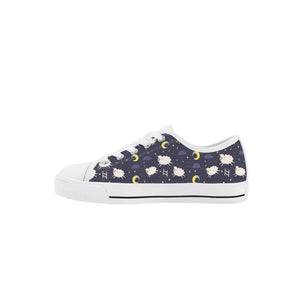 Sheep Kid's Low Top Canvas Shoes