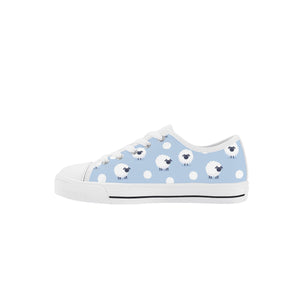 Sheep Kid's Low Top Canvas Shoes