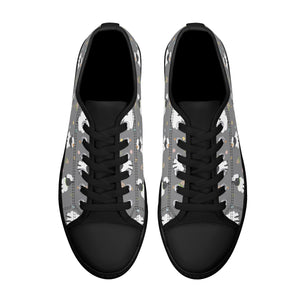 Sheep Women's Low Top Canvas Shoes
