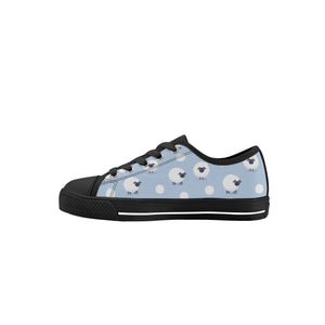 Sheep Kid's Low Top Canvas Shoes