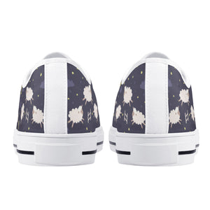 Sheep Women's Low Top Canvas Shoes