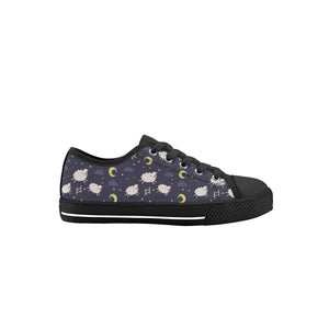 Sheep Kid's Low Top Canvas Shoes