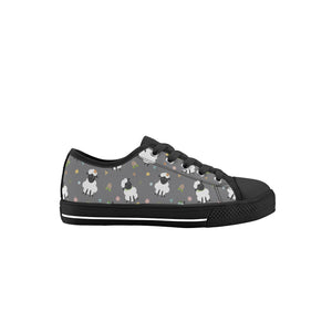 Sheep Kid's Low Top Canvas Shoes