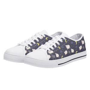 Sheep Women's Low Top Canvas Shoes