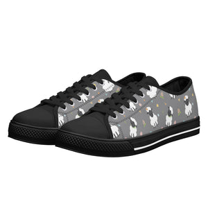 Sheep Women's Low Top Canvas Shoes