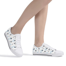 Sheep Women's Low Top Canvas Shoes