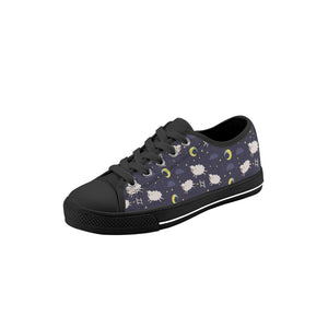 Sheep Kid's Low Top Canvas Shoes