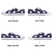 Sheep Women's Low Top Canvas Shoes