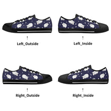 Sheep Women's Low Top Canvas Shoes