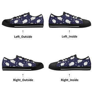 Sheep Women's Low Top Canvas Shoes