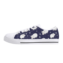 Sheep Women's Low Top Canvas Shoes
