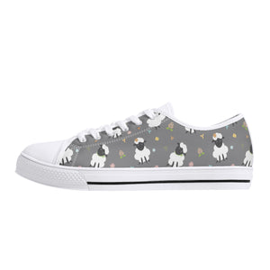 Sheep Women's Low Top Canvas Shoes