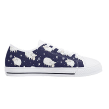 Sheep Women's Low Top Canvas Shoes