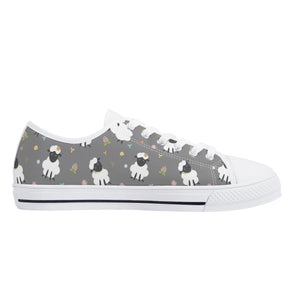 Sheep Women's Low Top Canvas Shoes
