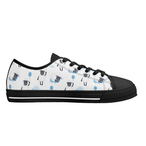 Sheep Women's Low Top Canvas Shoes