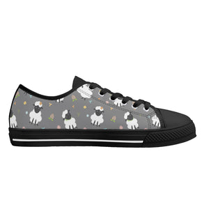 Sheep Women's Low Top Canvas Shoes
