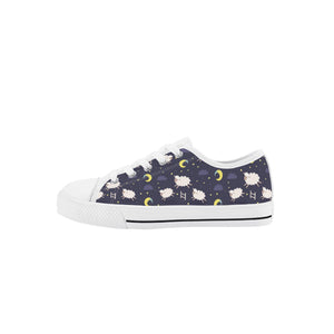 Sheep Kid's Low Top Canvas Shoes