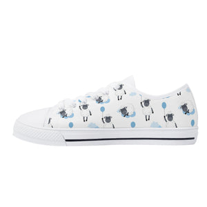 Sheep Women's Low Top Canvas Shoes