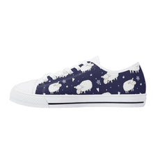 Sheep Women's Low Top Canvas Shoes